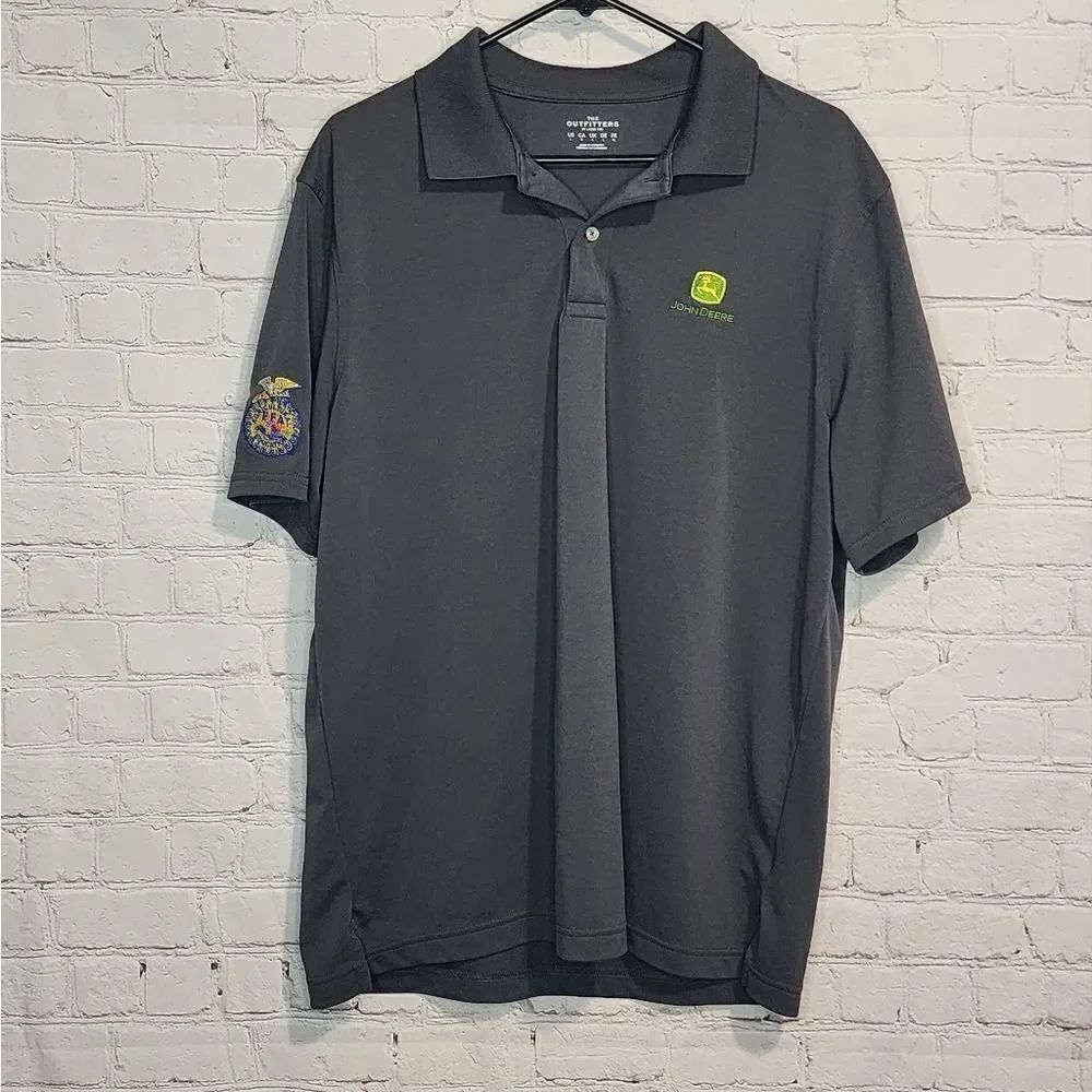 Men's Lands' End "John Deere/FFA" Polo, size large